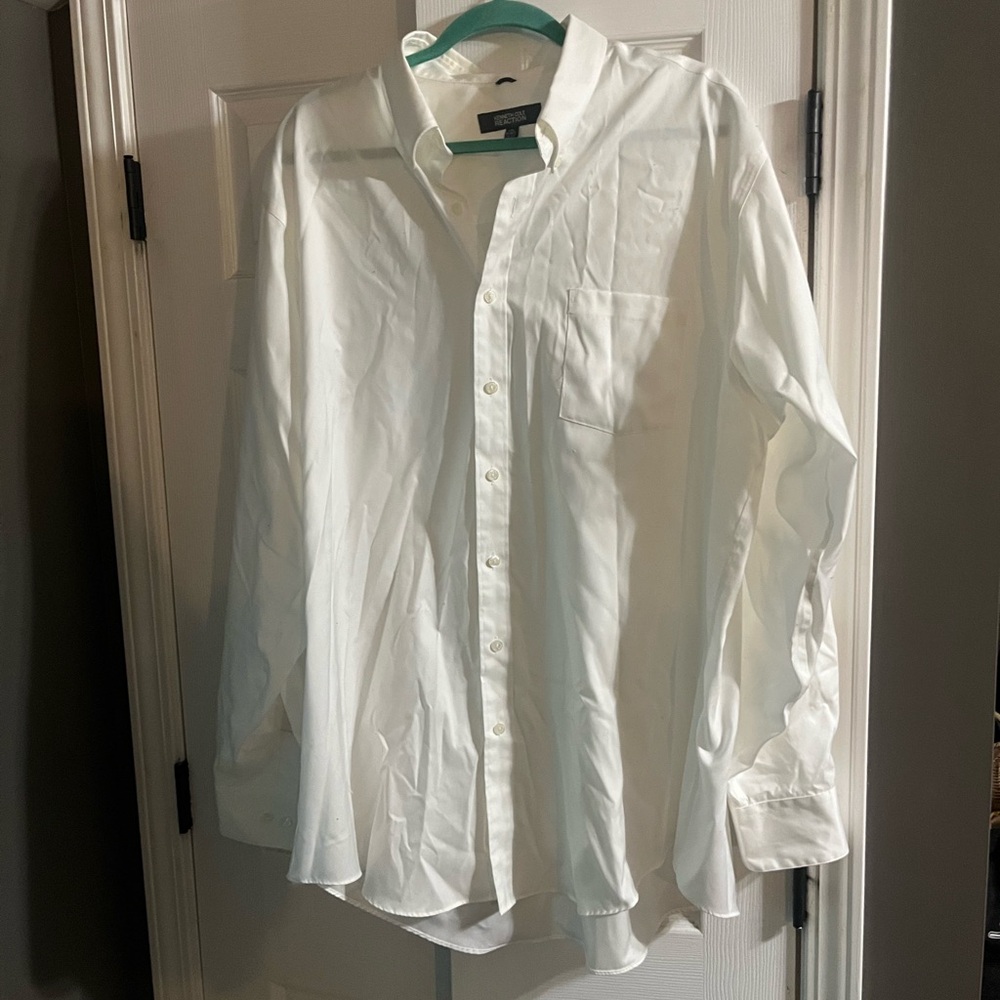 Kenneth Cole White Button-Down Shirt
